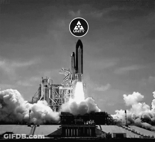 Rocket With Check Mark GIF