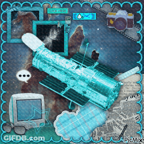 Rocket With Click Here Button GIF