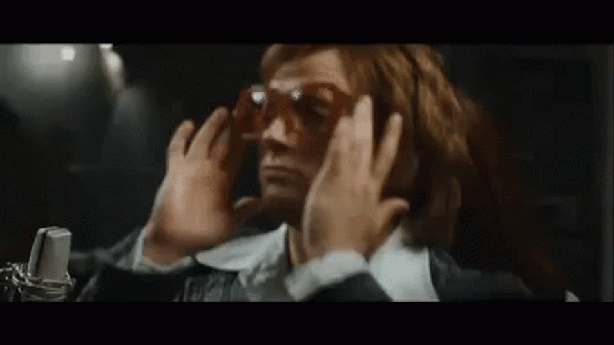 Rocketman Elton John Shades On GIF