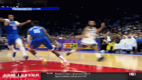 Rockets And 76Ers Basketball Game GIF