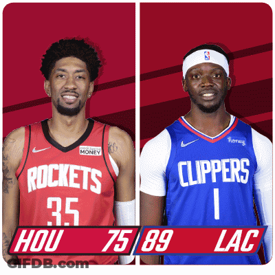 Rockets And Clippers Basketball Players GIF