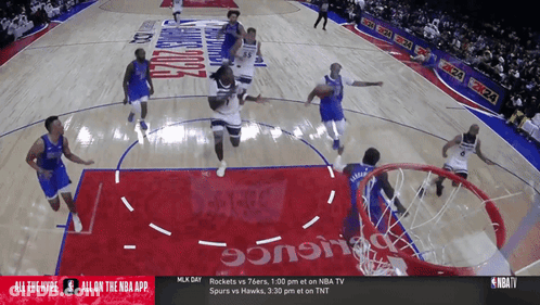 Rockets And Hawks Basketball Game GIF