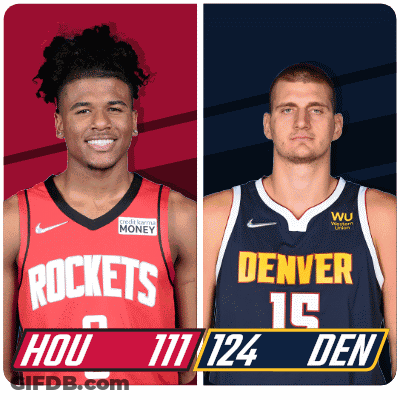 Rockets And Nuggets Basketball Players GIF