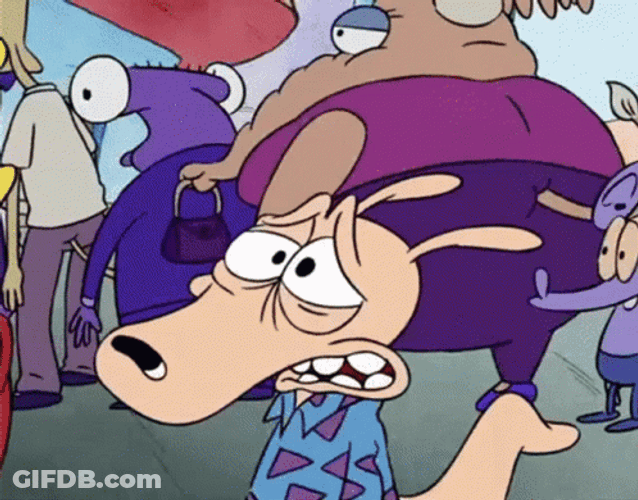 Rocko Barf Rocko's Modern Life GIF