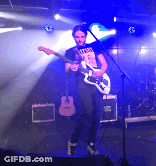 Rockstar Cool Guitarist Play GIF