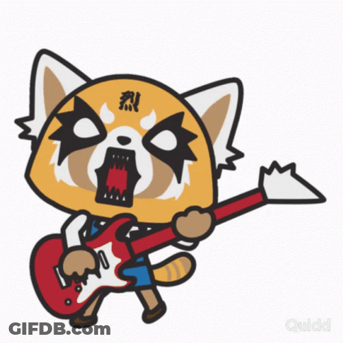 Rockstar Dog Aggretsuko GIF