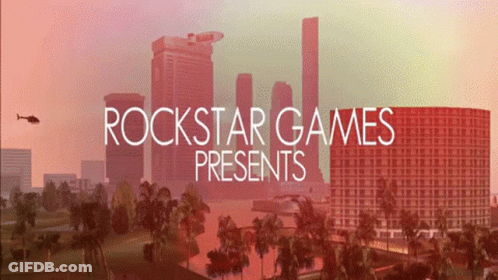 Rockstar Games Presents Cityscape Poster GIF