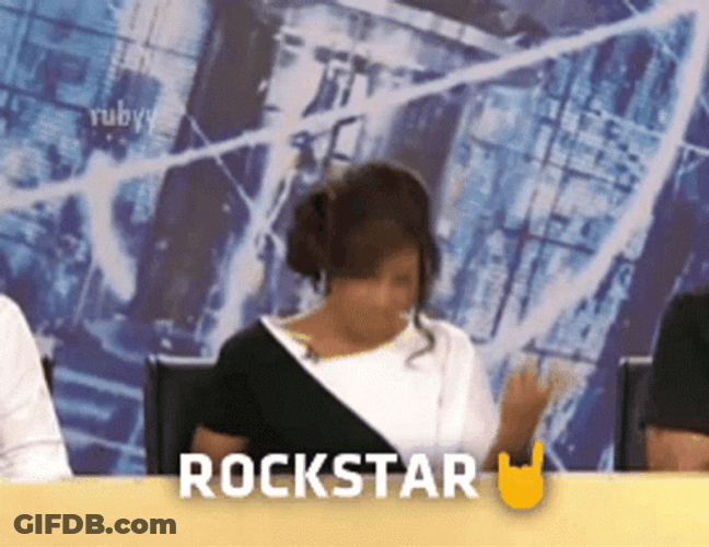 Rockstar Judge Head Bang GIF