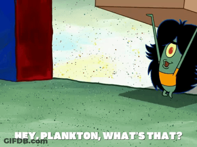 Rockstar Plankton Carrying A Box GIF