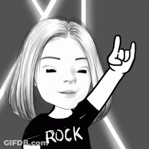 Rockstar Rock On Head Bang GIF