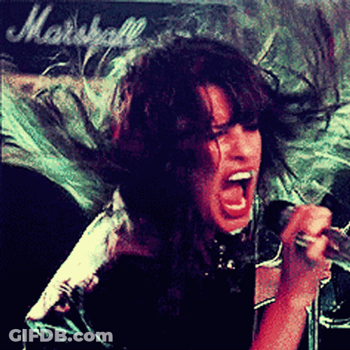 Rockstar Singer Messy Hair GIF
