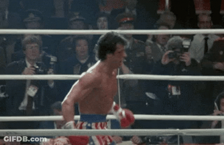 Rocky 4  Rocky Balboa Boxing Champion GIF