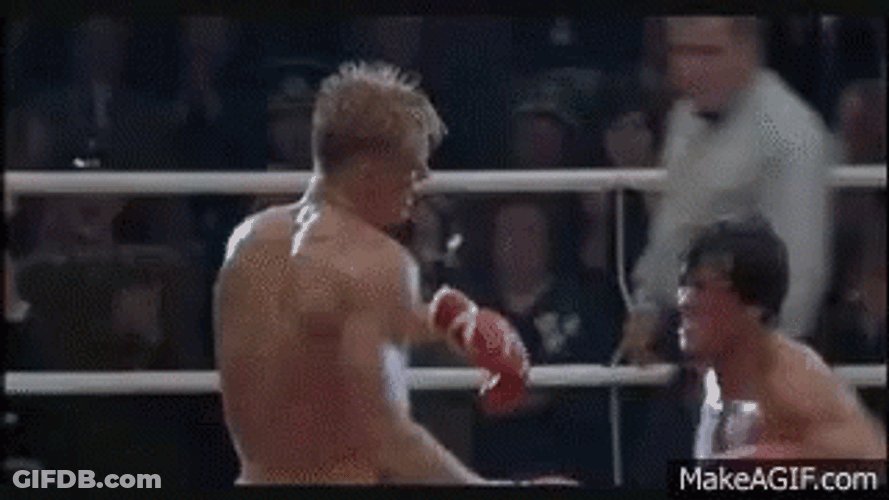 Rocky 4 Sylvester Stallone Fight GIF