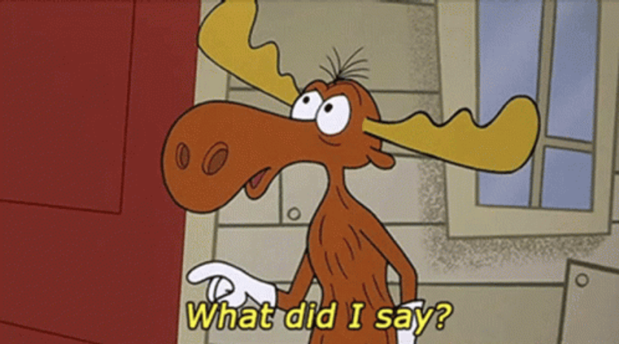 Rocky And Bullwinkle Confused Reaction GIF