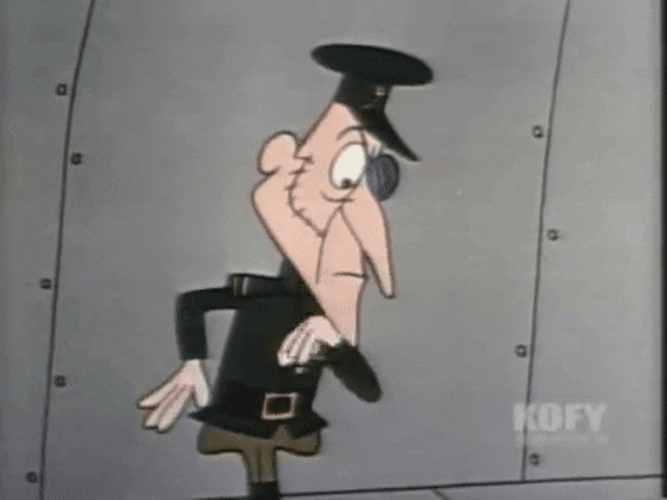 Rocky And Bullwinkle Showing A Missile Picture GIF