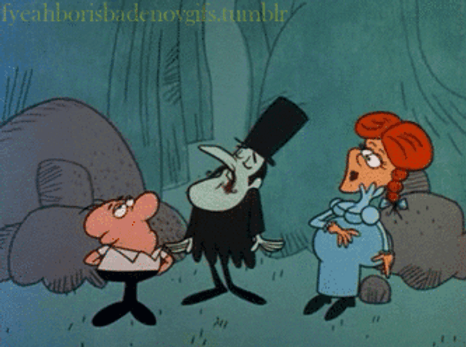 Rocky And Bullwinkle Snidely Explaining Angrily GIF