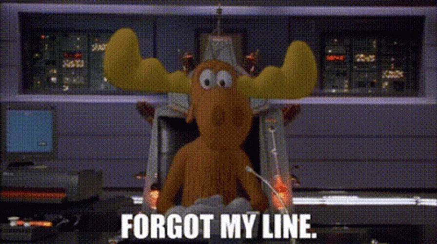 Rocky And Bullwinkle Speaks Using Microphone GIF