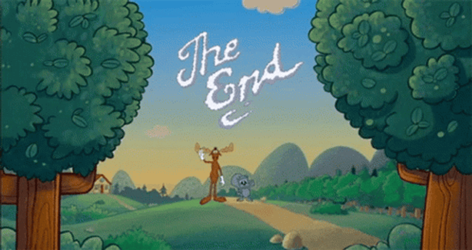 Rocky And Bullwinkle The End Scene GIF