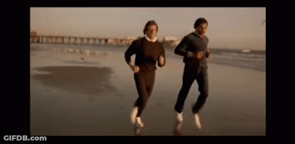 Rocky Balboa Apollo Creed Training Bayside GIF