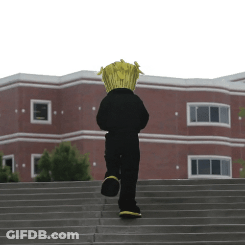 Rocky  Balboa Stairs Training Parody GIF