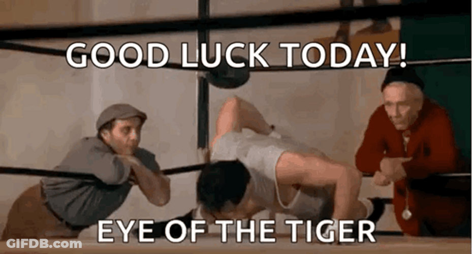 Rocky Balboa Training Good Luck Today GIF