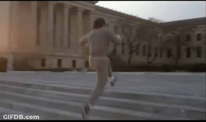 Rocky Balboa Training Shadow Boxing GIF