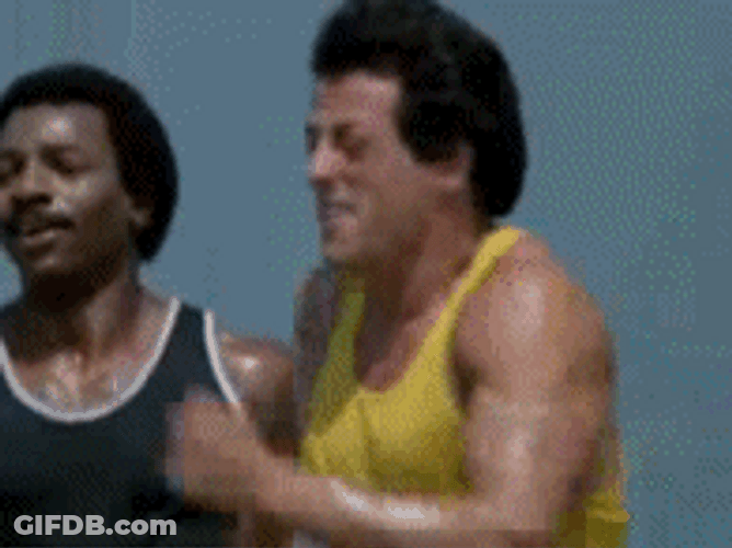 Rocky Best Friends Hug GIF