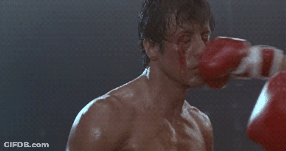 Rocky Face Punch GIF