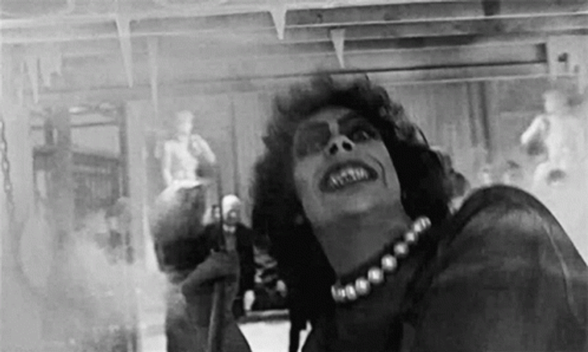 Rocky Horror Picture Show Meatloaf Foggy Stage GIF