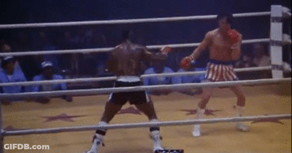 Rocky III Clubber Lang Knock Down GIF