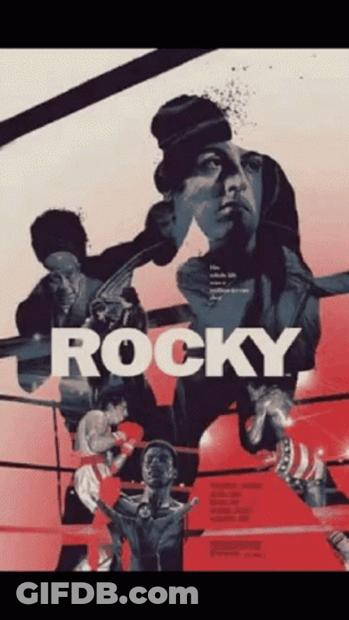 Rocky Movie Poster GIF