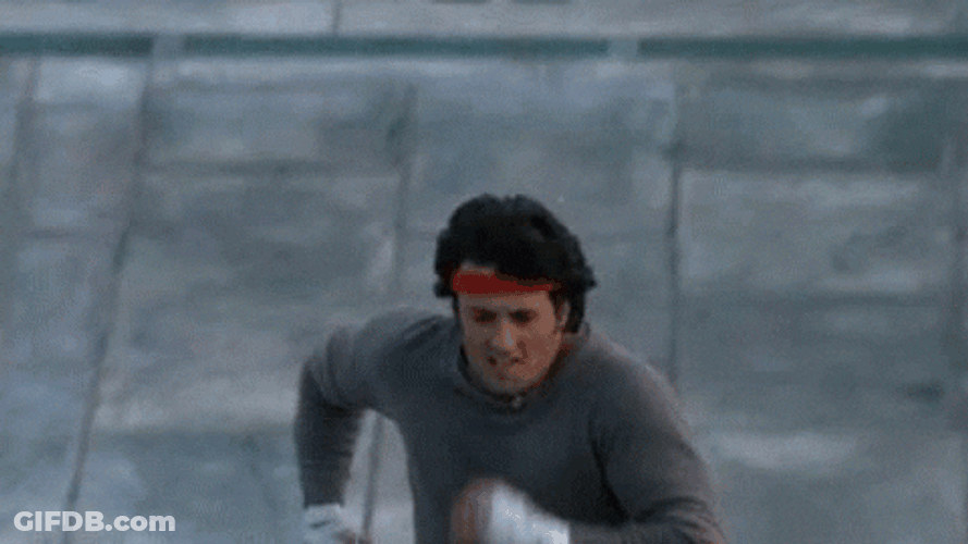 Rocky Stairs Running GIF
