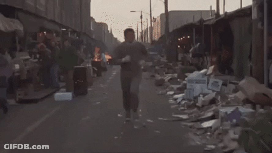 Rocky Street Running GIF
