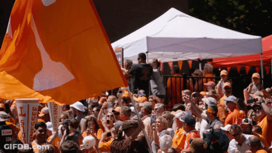 Rocky Top Fan Waving Flag GIF