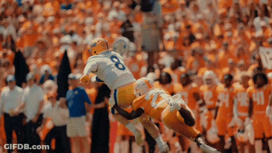 Rocky Top Player Tackle His Opponent GIF