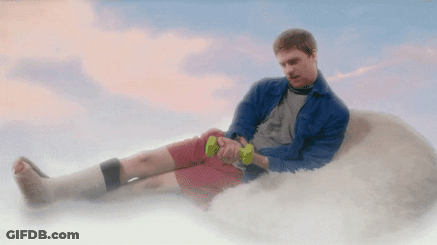 Rocky Training Dumbbell Exercise Parody GIF