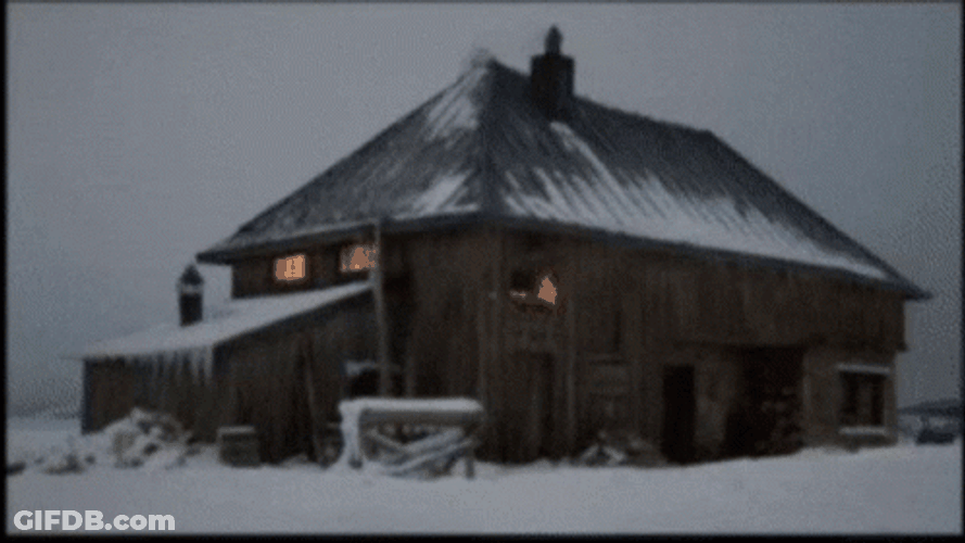 Rocky Training Jumping Rope Snowy Mountain GIF
