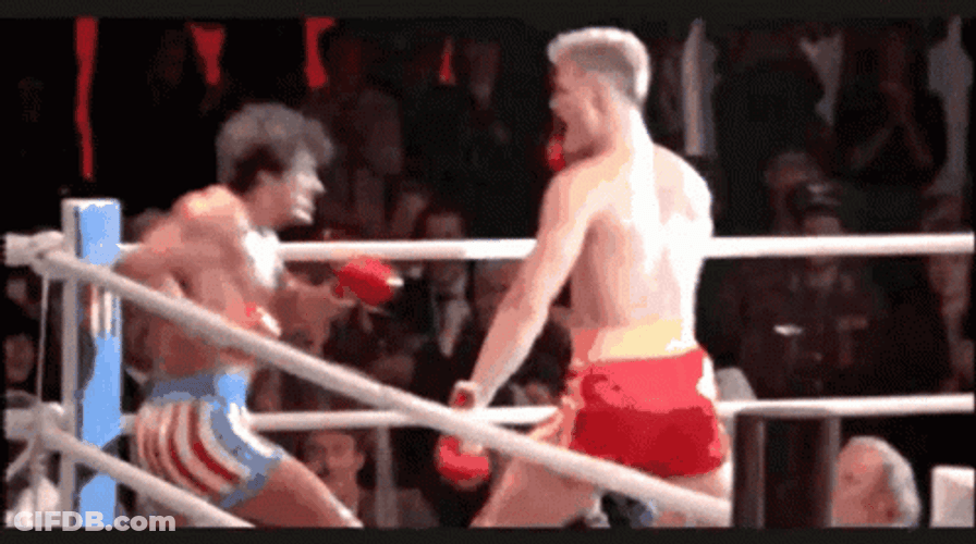 Rocky Vs Captain Ivan Drago GIF