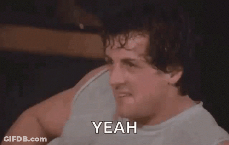 Rocky Yeah Smile GIF