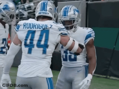 Rodriguez #44 Hugging Another Player GIF