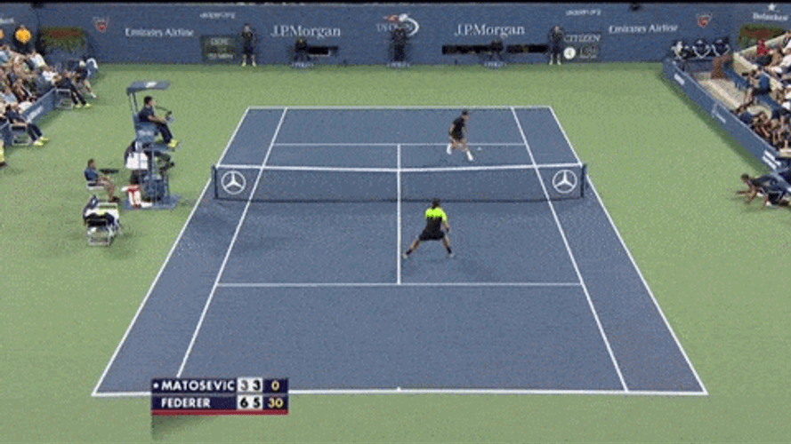 Roger Federer Gaining A Point GIF