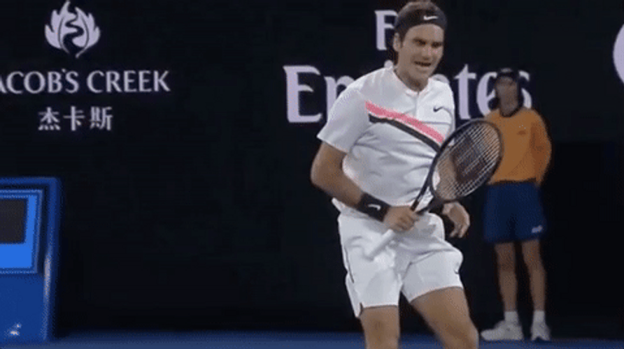 Roger Federer Missing A Point GIF