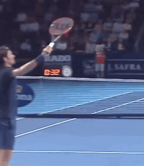 Roger Federer Rewinding GIF