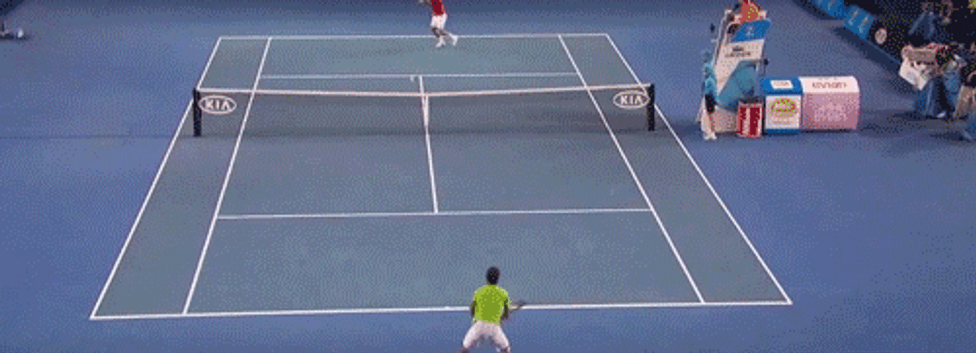 Roger Federer Winning A Point GIF