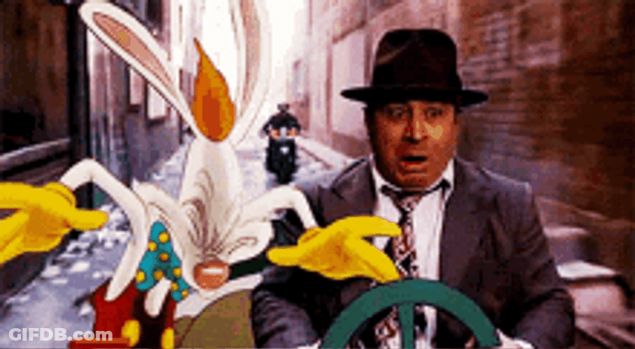 Roger Rabbit Funny Car Show GIF