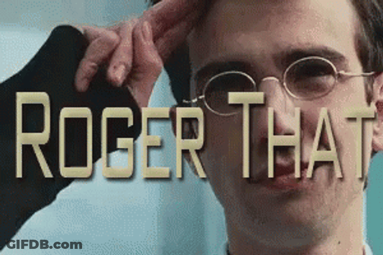 Roger That Salute GIF
