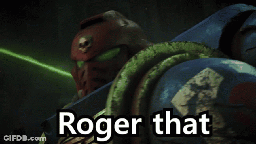 Roger That War Hammer GIF