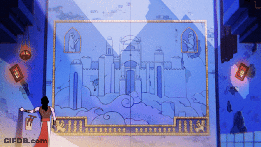 Rogue Ancient Door Opening GIF