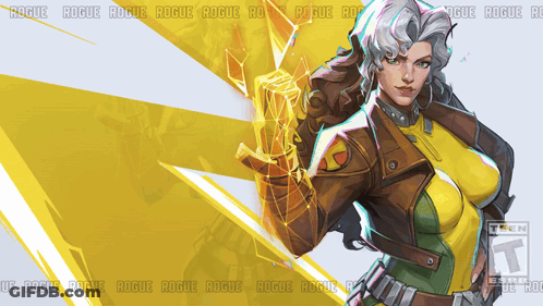 Rogue Is A Female Superhero From The X-Men Series GIF