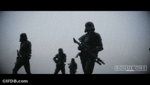 Rogue One Star Wars Stormtrooper Poster GIF